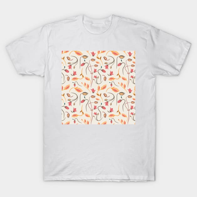 Seamless summer tiny floral pattern T-Shirt by AnaMOMarques